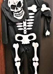 Kids Costumes to Hire - Skeleton Onesie & Headpiece - CHILD